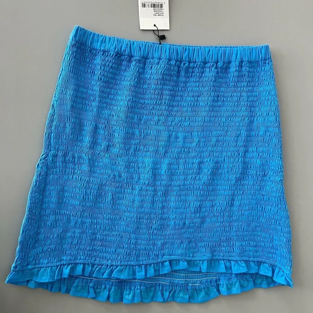 NWT Faithful the Brand Esti Skirt in Turquoise Size M